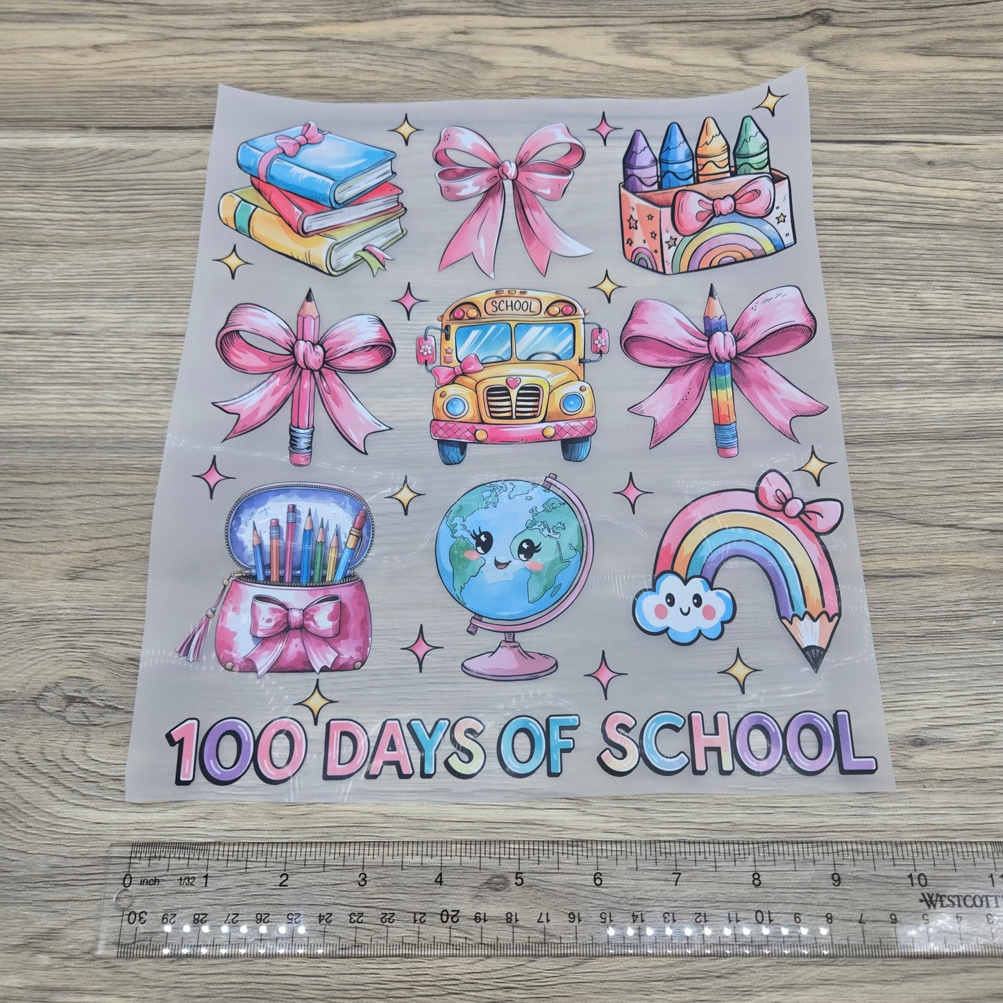 100 Days of School Kawaii Collage