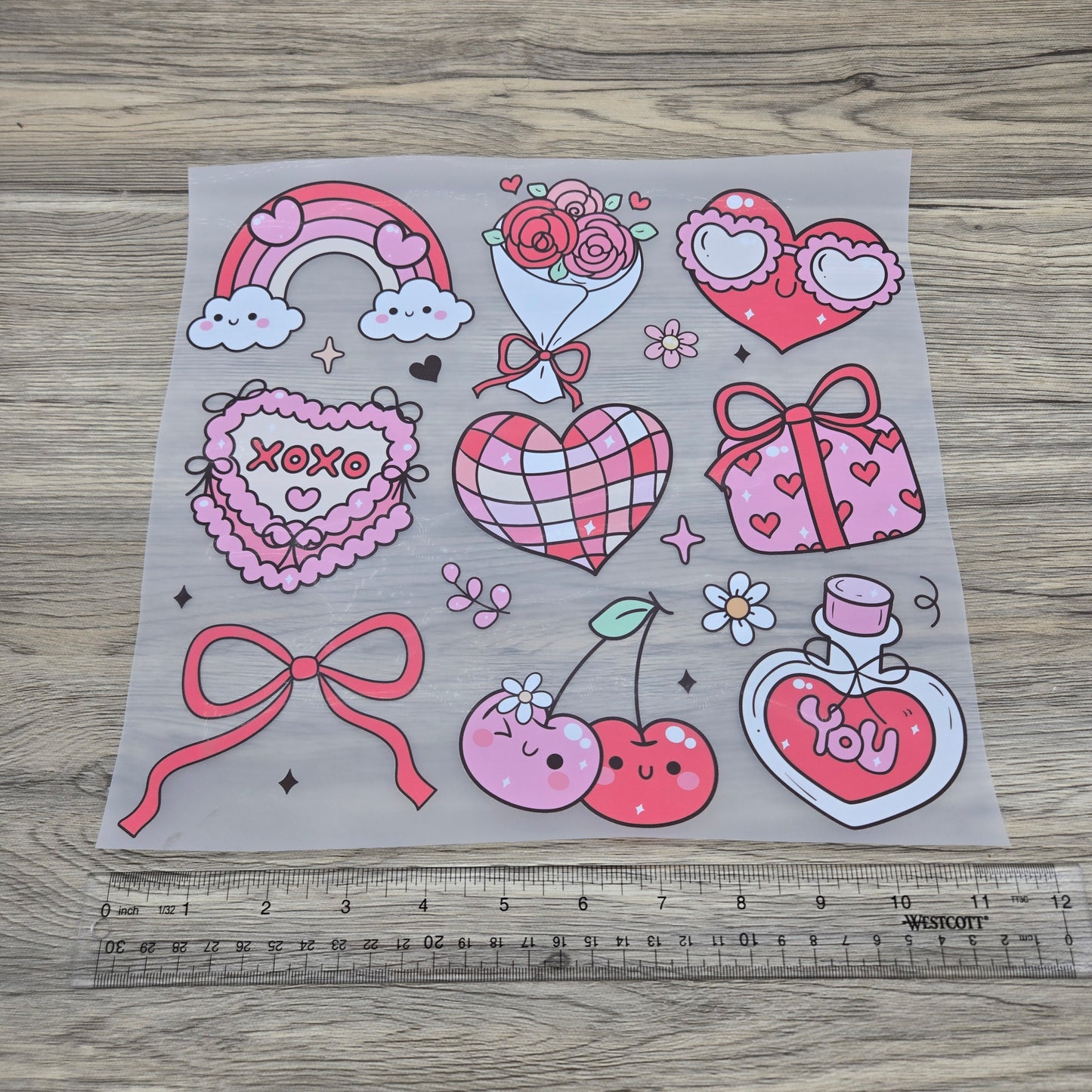 Valentines with Bows Collage