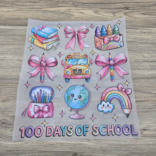 100 Days of School Kawaii Collage