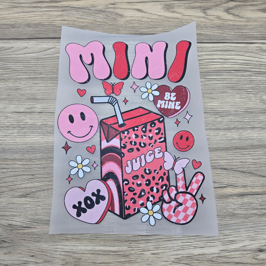 Mini Juice Box Valentines (Distressed)- Kids