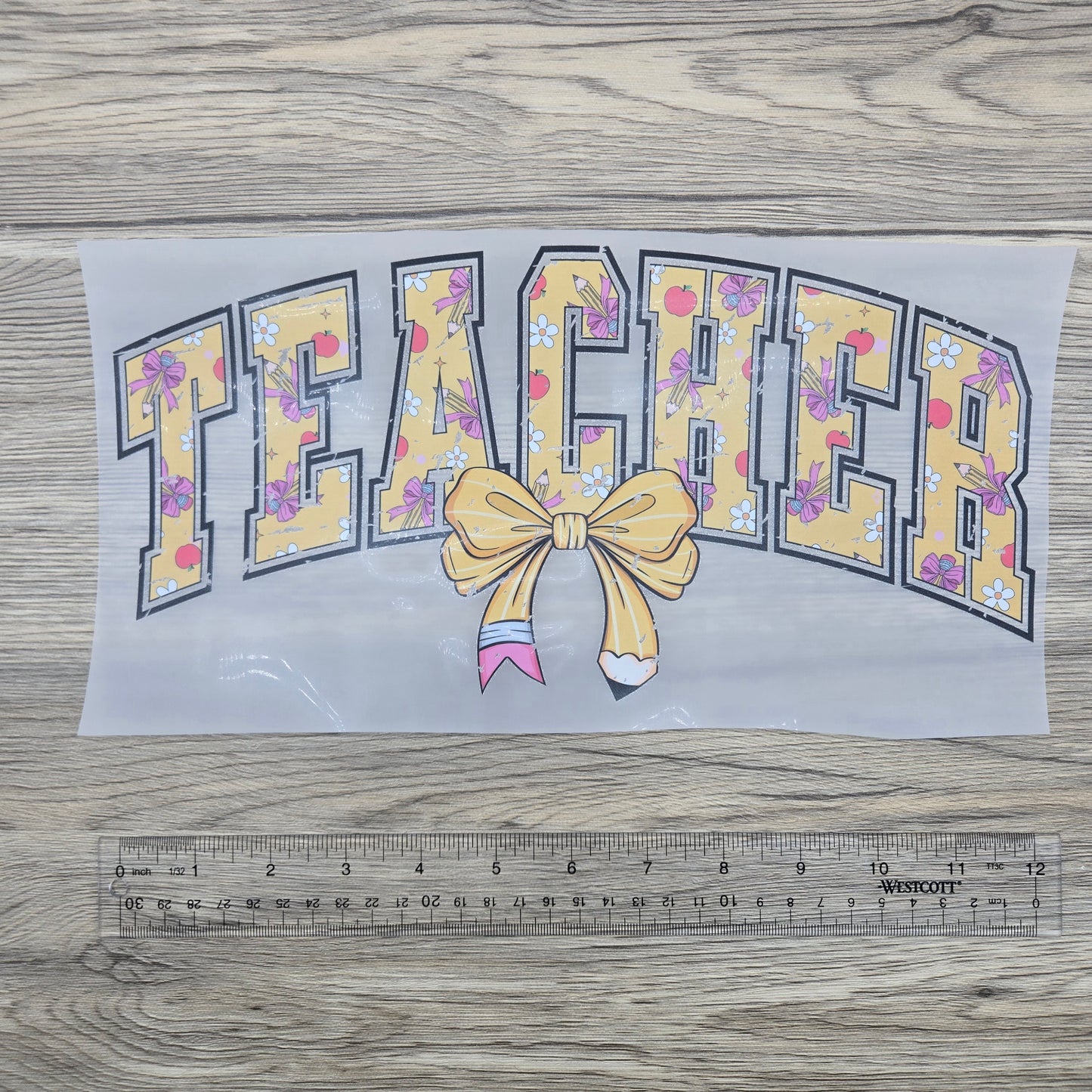 Teacher Pencil Bow