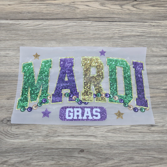 Mardi Gras in Faux Glitter