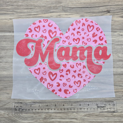 Mama Cheetah Heart Valentines (Distressed)