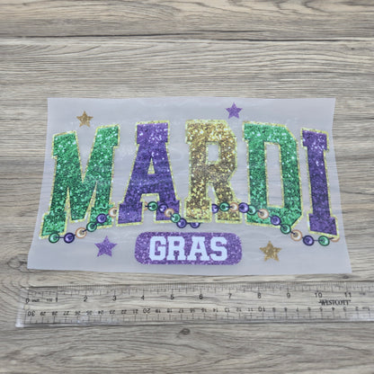 Mardi Gras in Faux Glitter