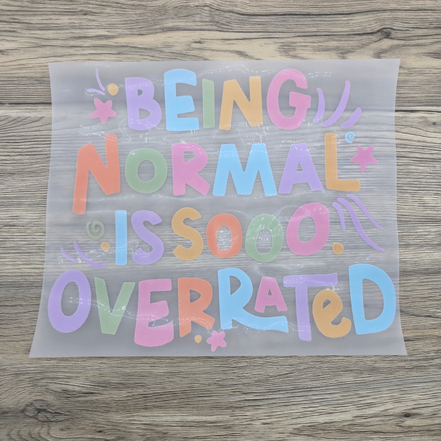 Being Normal is Overrated