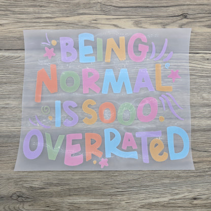 Being Normal is Overrated