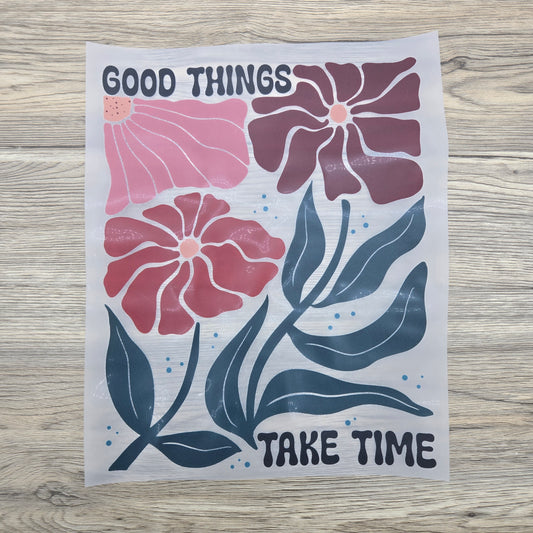 Boho Good Things Take Time