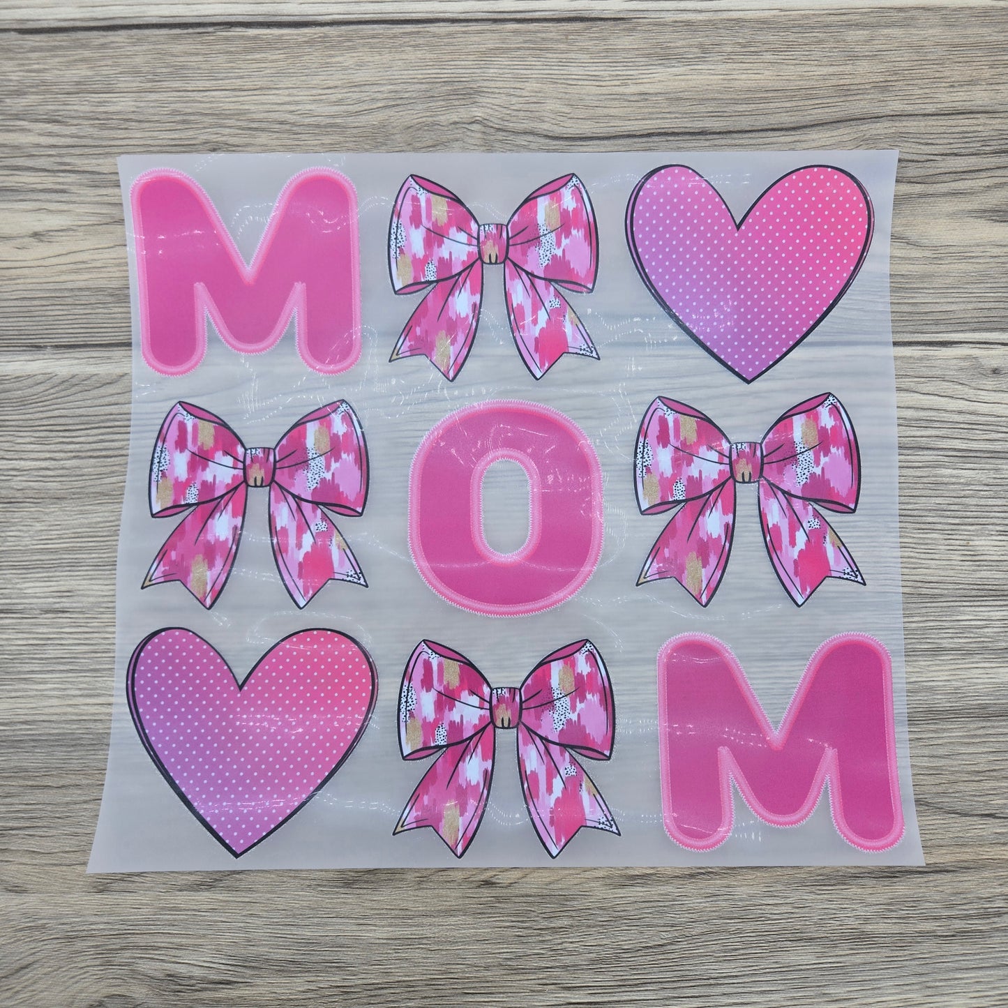 Mama Collage with Bows and Hearts