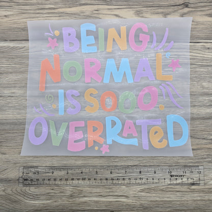 Being Normal is Overrated