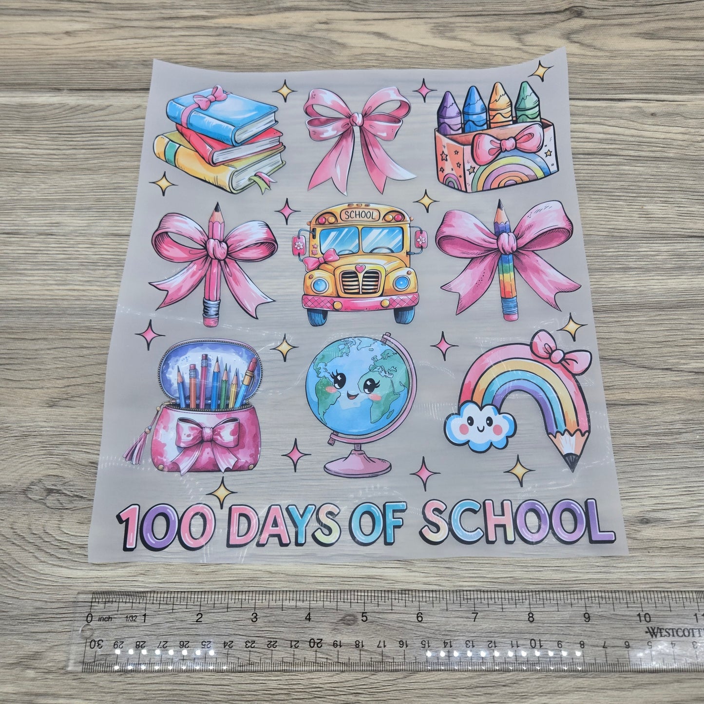 100 Days of School Kawaii Collage