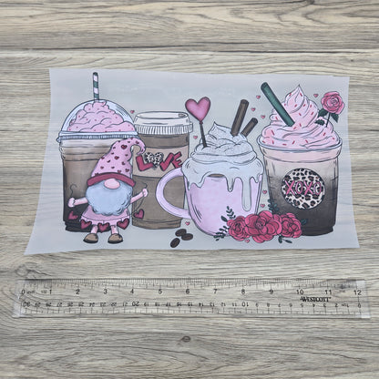 Gnome Valentines Drink Cups and Coffee