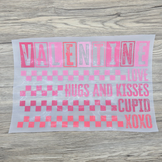 Valentine Checker Print Sayings